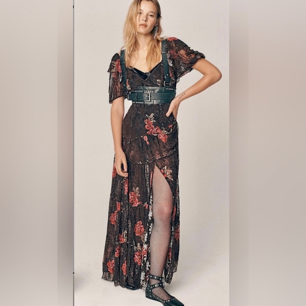 Free people Hollis Dress in Coca-Cola brown in size XS